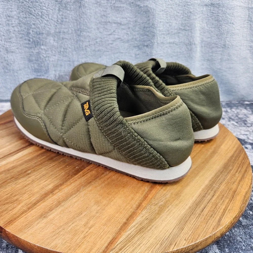 Teva ReEmber Ember Moc Mens Size 6 Green Moccasins Quilted Slip On Shoes 1125472